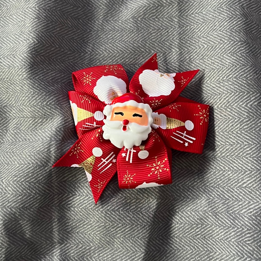 3 for $10 Holiday Santa bow